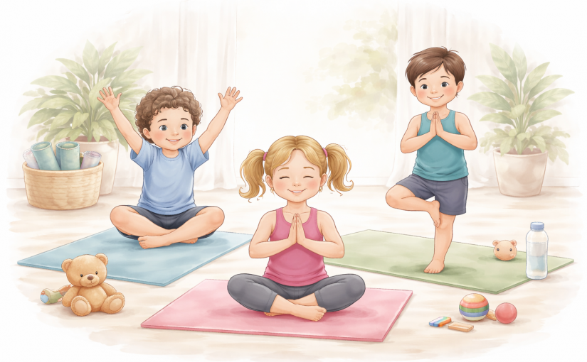 yoga enfants sourire